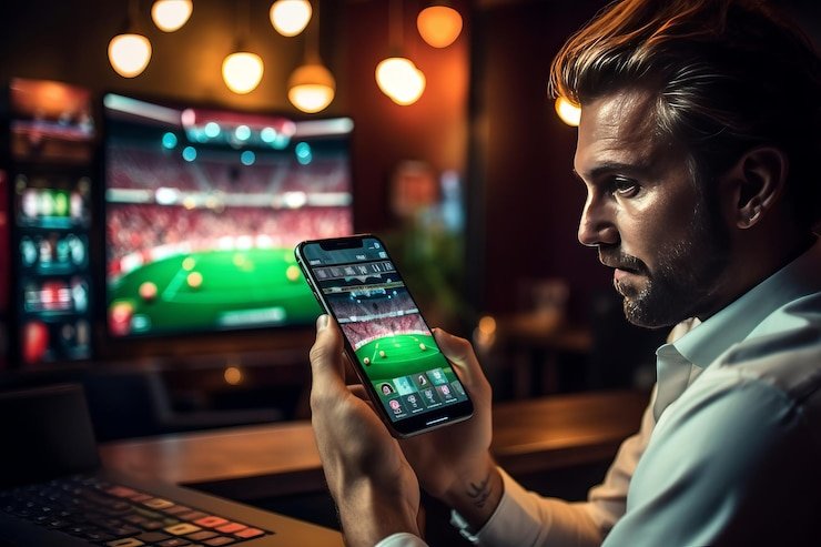 Antarmuka Mega Wheel di aplikasi mobile slot fb dengan roda interaktif dan panel taruhan